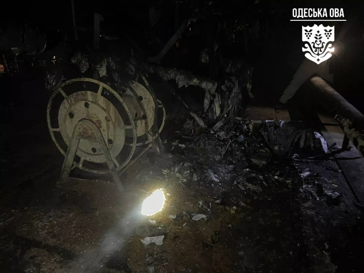 Наслідки обстрілів Одещини 24 листопада. Фото: Одеська ОВА