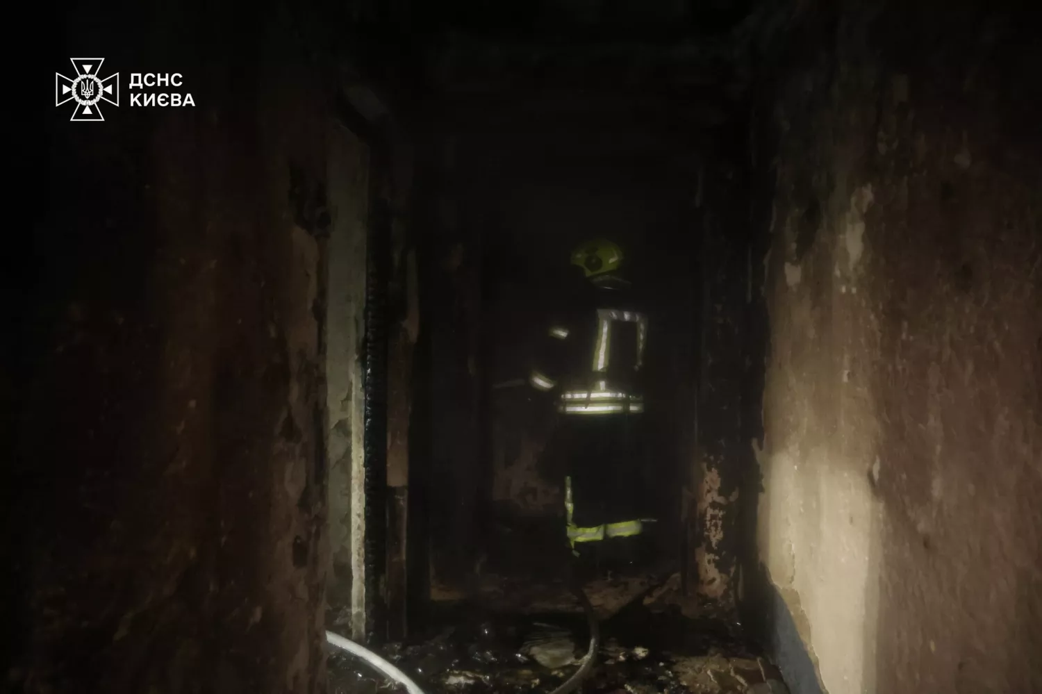 Обстріл Києва 25 листопада. Фото: ДСНС