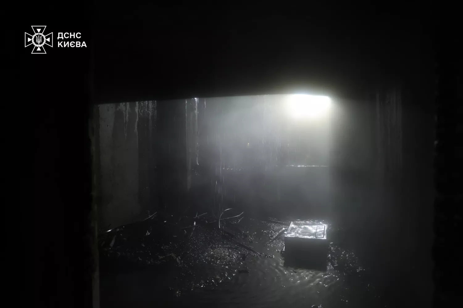 Обстріл Києва 25 листопада. Фото: ДСНС