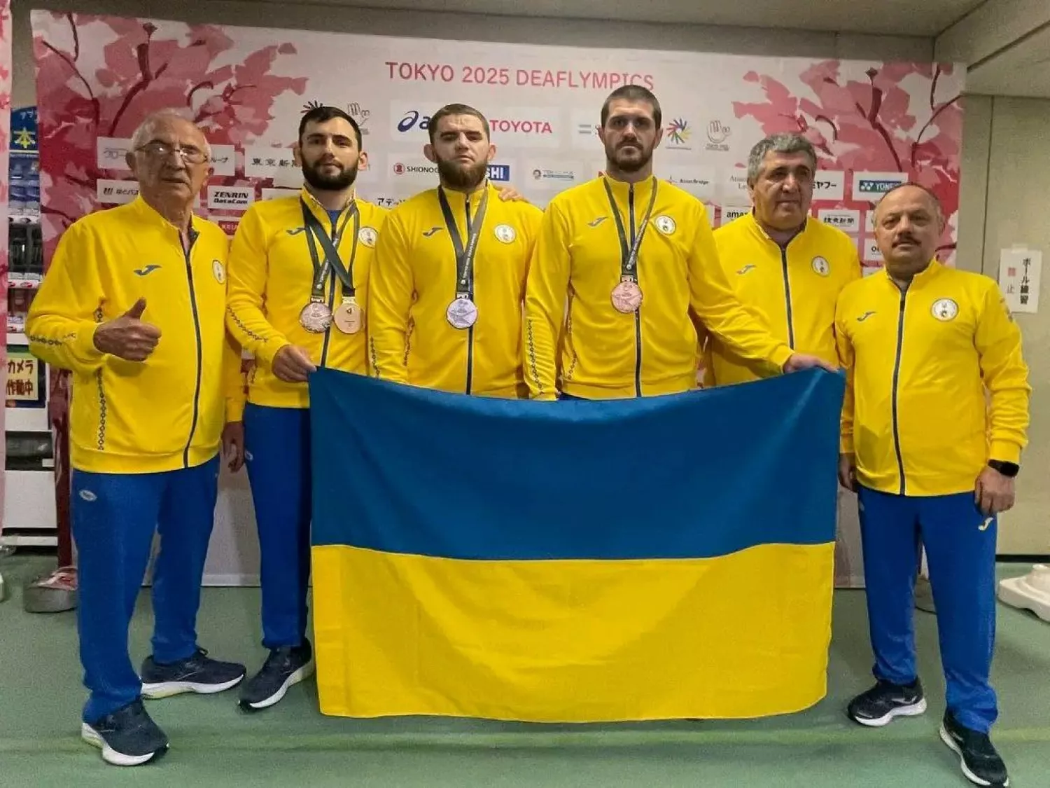 Футболісти збірної України під час Дефлімпійських ігор у Токіо. Фото: Миколаївська міська рада