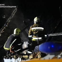 Пожежа у Корабельному районі Миколаєва. Фото: ДСНС