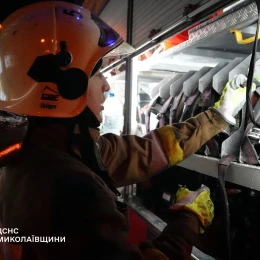 Пожежа на Миколаївщині. Фото: ДСНС