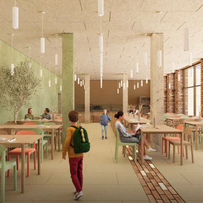 На Херсонщині збудують нову школу замість зруйнованої росіянами: Фото: Big City Lab