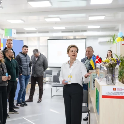 У Коблевому відкрили новий модульний ЦНАП за підтримки Данії та ООН. Фото: ПРООН