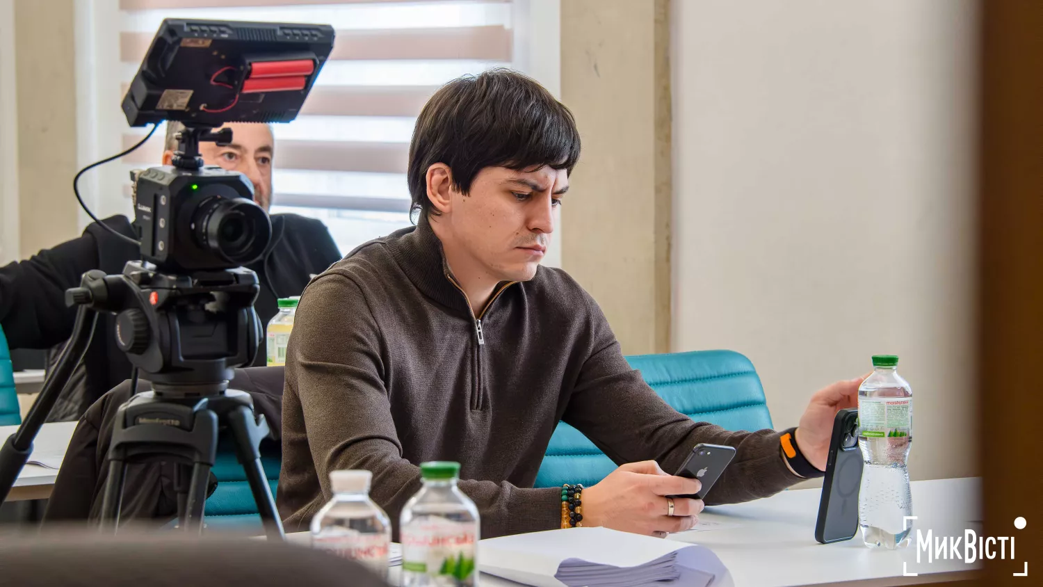 Голова фракції «Слуга народу» у міськраді Раміль Агабеков. Фото: МикВісті