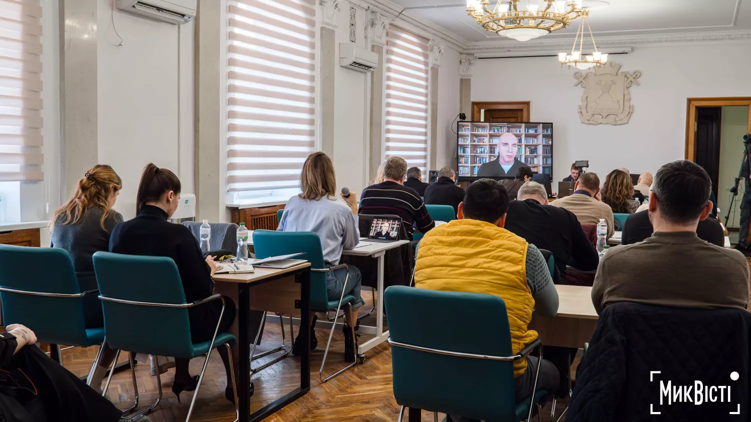 Депутати Миколаївської міськради під час розгляду питань порядку денного, 27 листопада. Фото: МикВісті