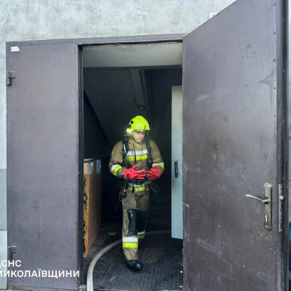 Пожежа у ресторані в Миколаєві. Фото: ДСНС