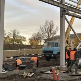 Будівельний майданчик об’єкта ОСВ-1. Фото: Первомайська міська рада
