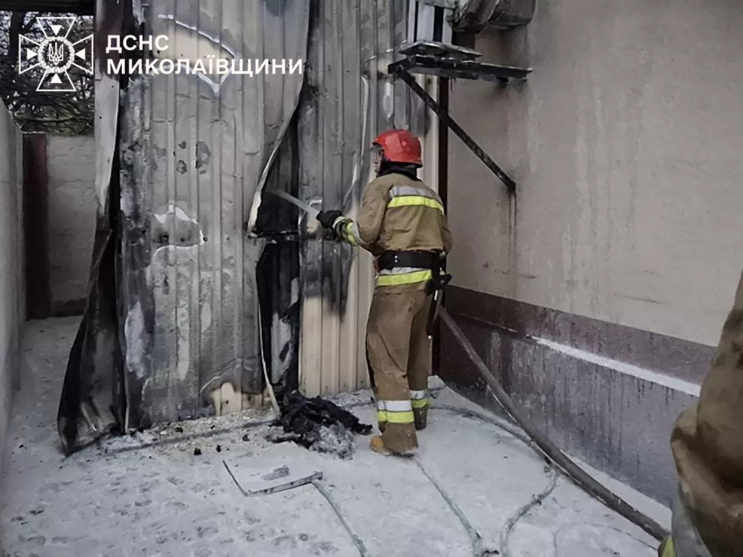 Пожежа у селі на Миколаївщині. Фото: ДСНС