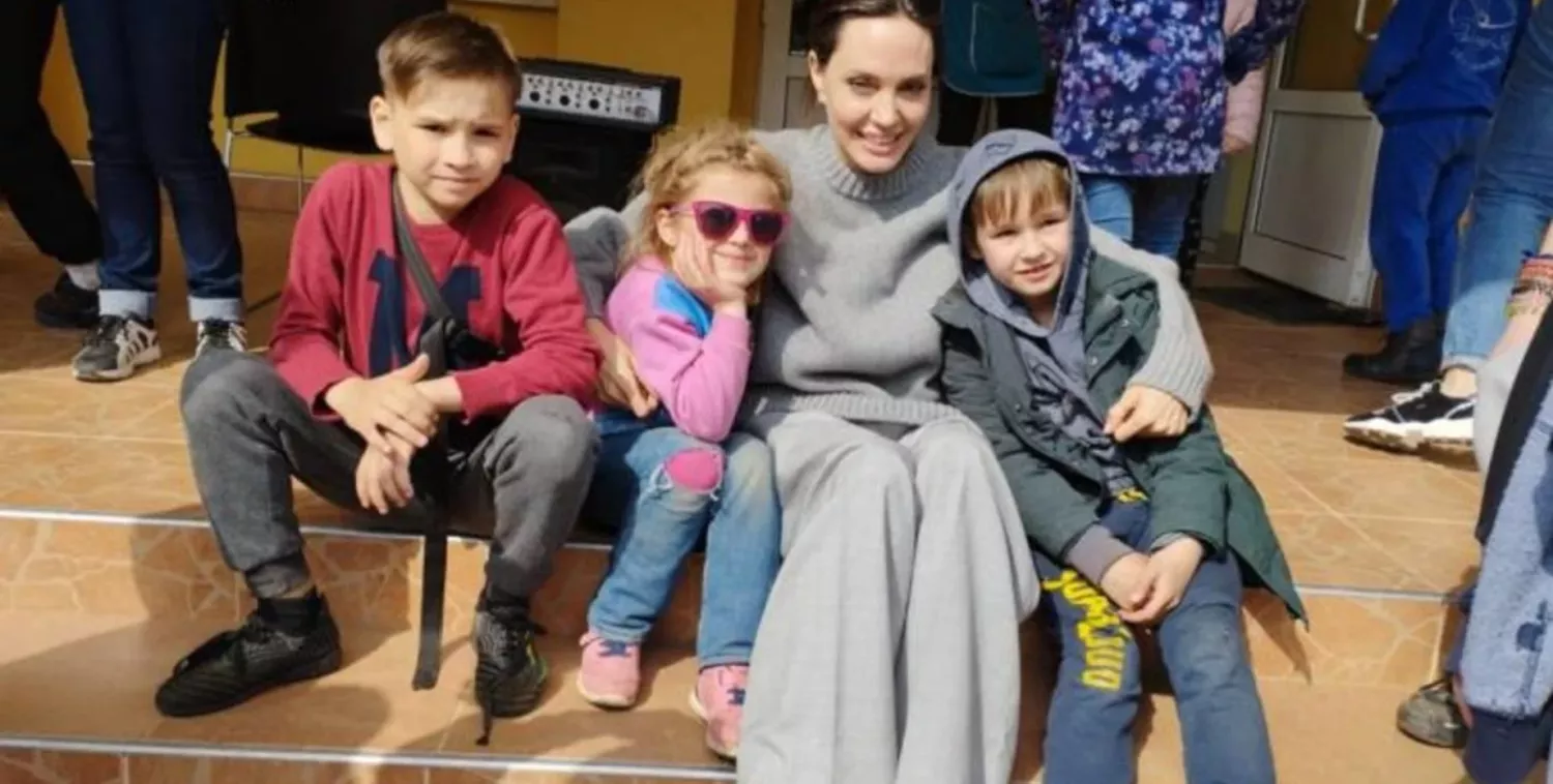 Анджеліна Джолі у Бориславі 2022 рік. Фото: Сергій Лещенко, для ілюстрації