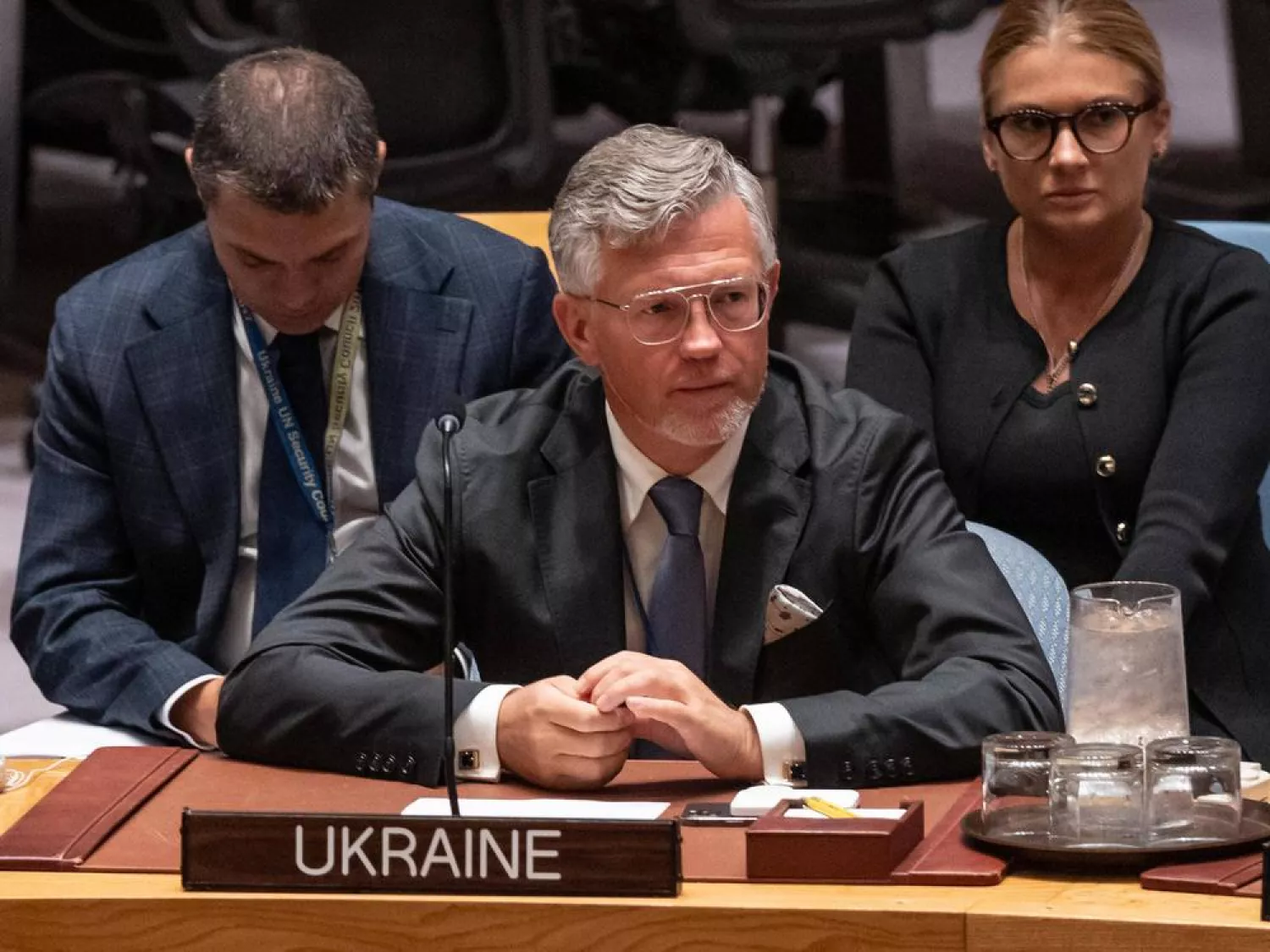 представник України при ООН Андрій Мельник у Радбезі ООН заявив, що Україна не піде на поступки Росії. Фото: ZUMA Press Wire/Lev Radin