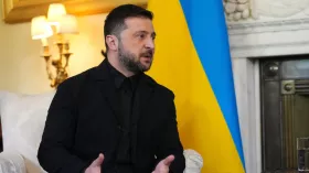 Зеленський заявив про готовність до виборів за умови гарантій безпеки. Фото: Kirsty Wigglesworth / AP