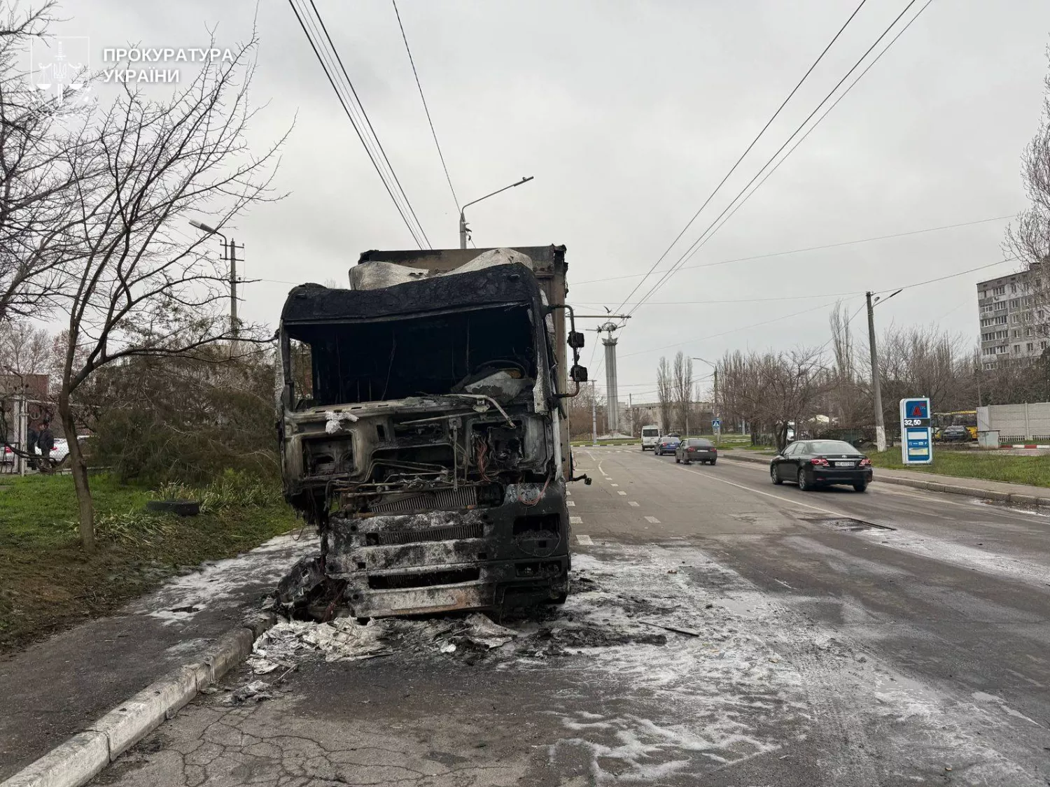 Жінку підозрюють у підпалах двох вантажівок у Миколаєві. Фото: Миколаївська обласна прокуратура