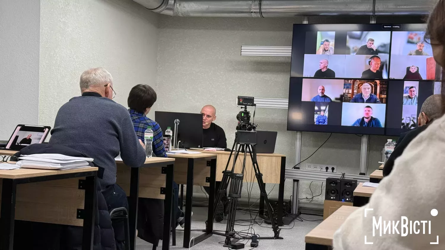 Робта депутатів на сесії Миколаївської міської ради. Фото: МикВісті