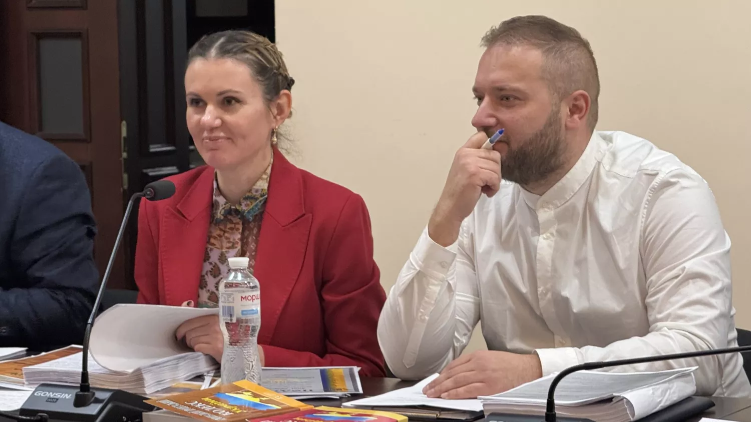 Депутатка Анна Скороход під час засідання суду 9 грудня. Фото: Суспільне Новини