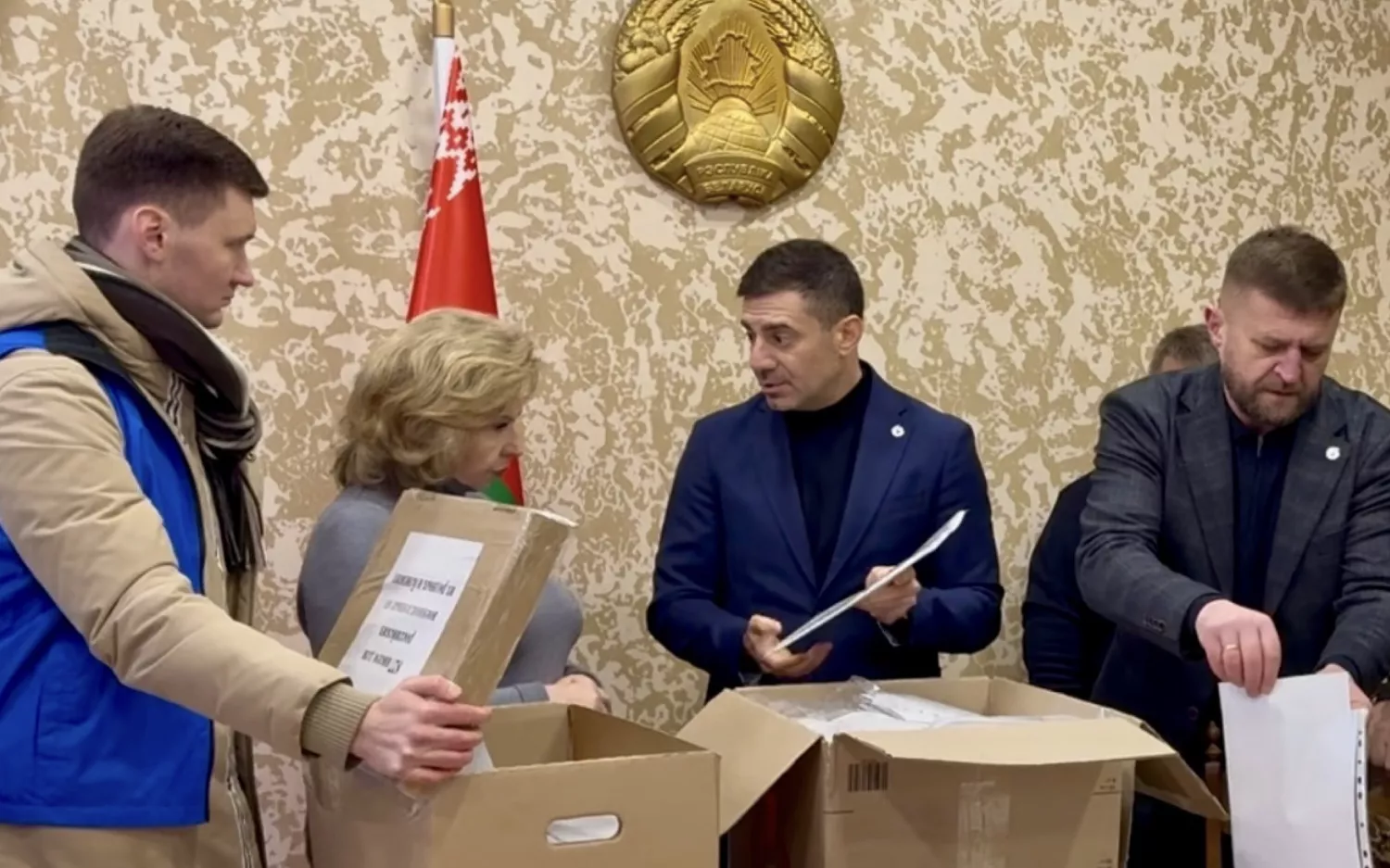 Зустріч Дмитра Лубінця та російської омбудсменки Тетяни Москалькової. Фото: Facebook