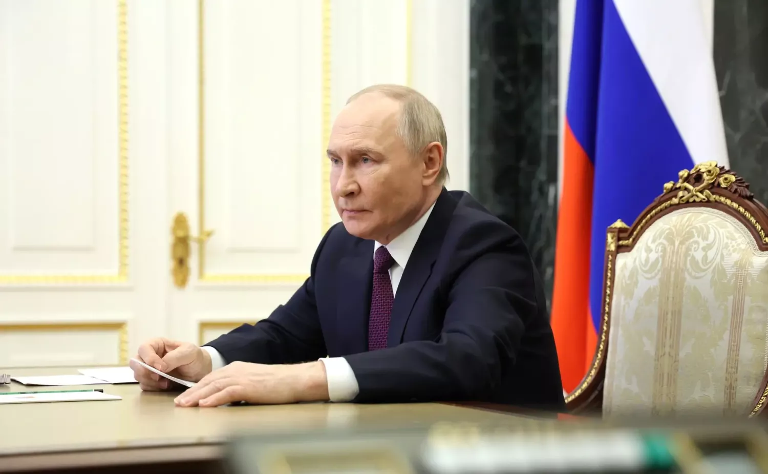 Путін заявив про намір досягати своїх цілей військовим шляхом. Фото: kremlin.ru