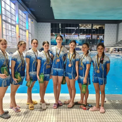 Спортсменки Миколаївщини стали призерками Командного чемпіонату України з синхронного плавання. Фото: Миколаївська ОВА