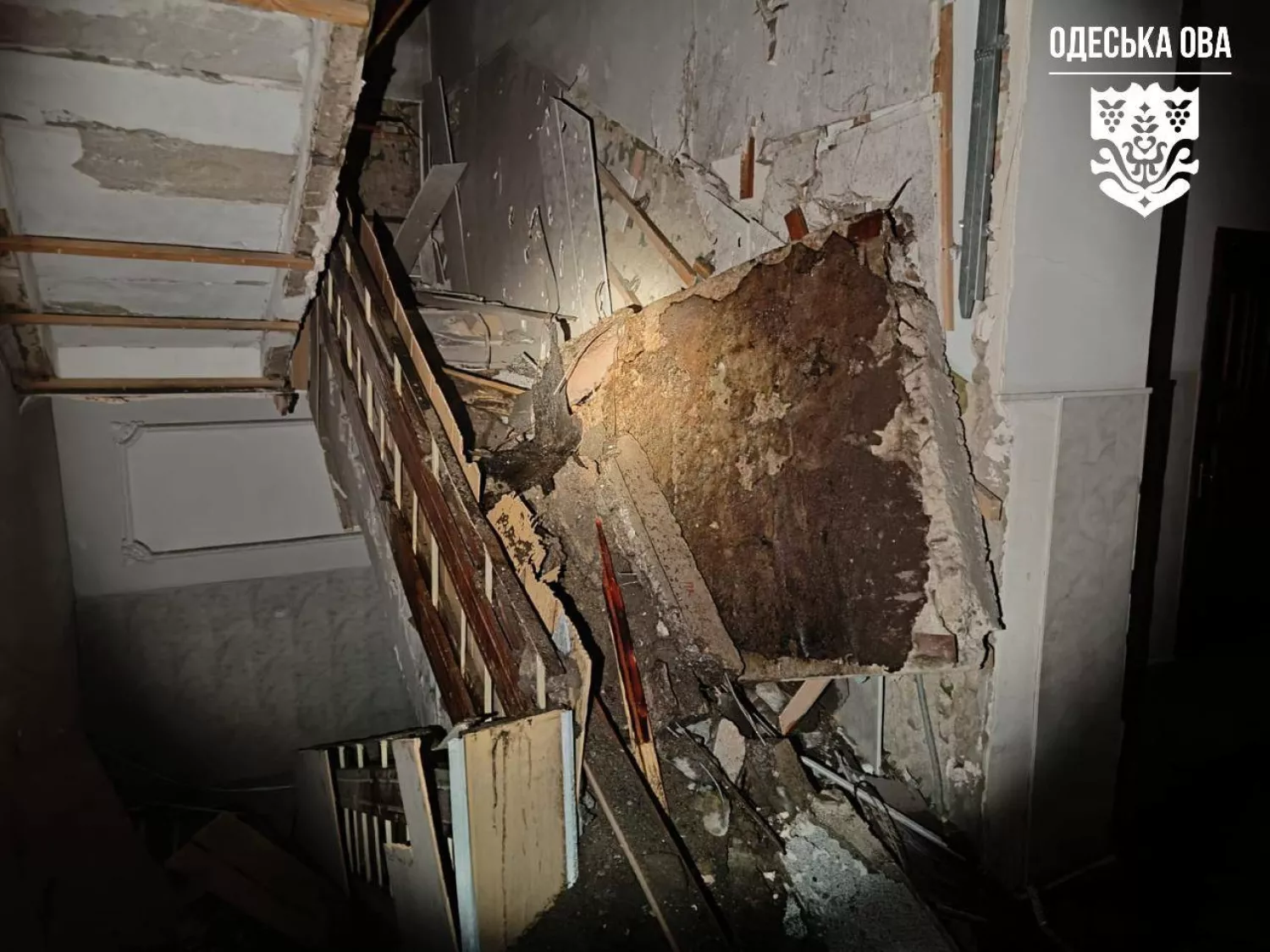 Наслідки обстрілу Одещини. Фото: ДСНС, для ілюстрації