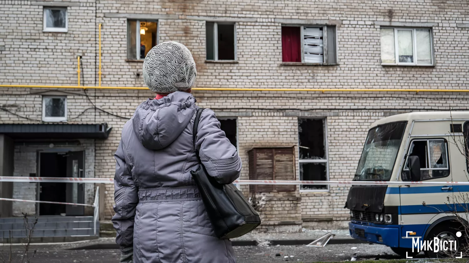 Наслідки російського обстрілу в Миколаєві, 17 грудня 2025 року. Фото: МикВісті