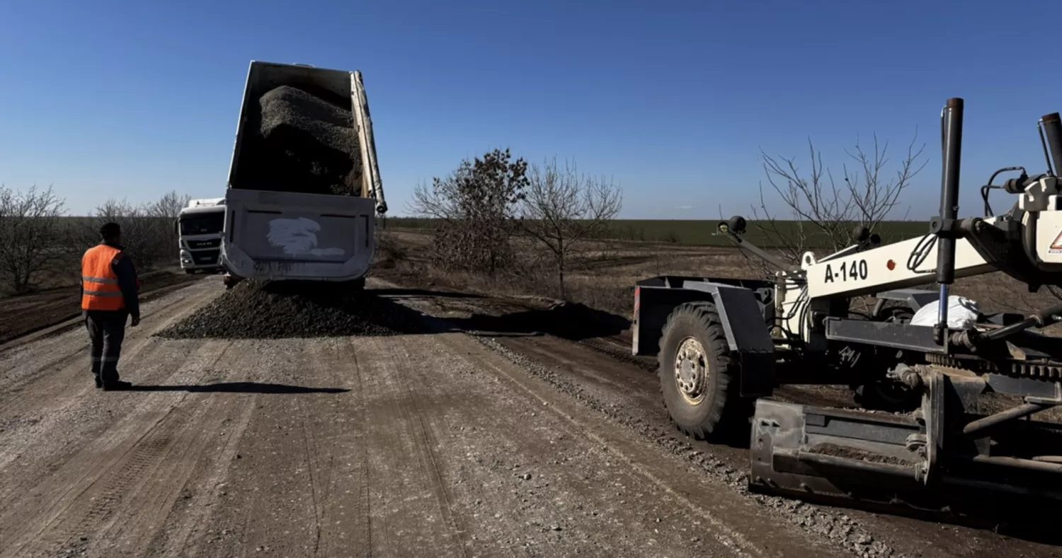 Ремонт доріг на Миколаївщині. Фото: Служба відновлення та розвитку інфраструктури у Миколаївській області