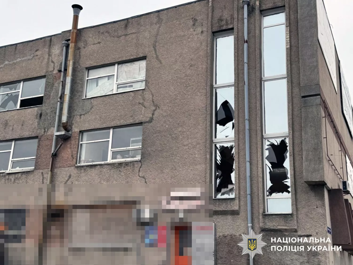 Наслідки обстрілу Херсонської області. Фото: Нацполіція