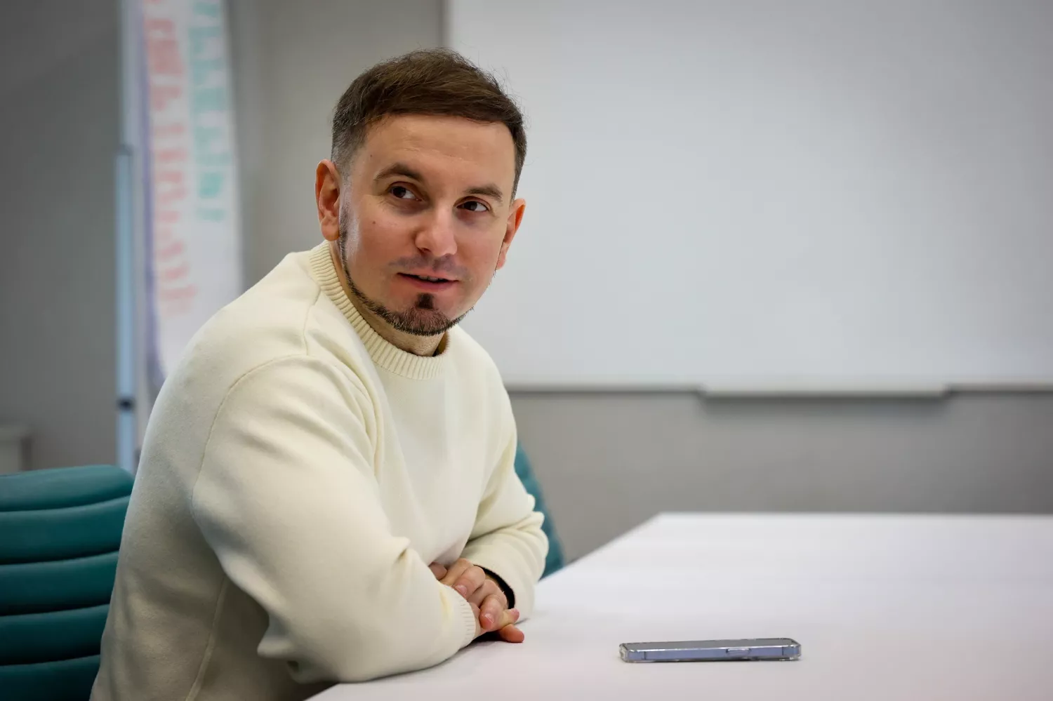 Зустріч молоді Первомайська із заступником міського голови Сергієм Коренєвим. Фото: Агенція розвитку Миколаєва