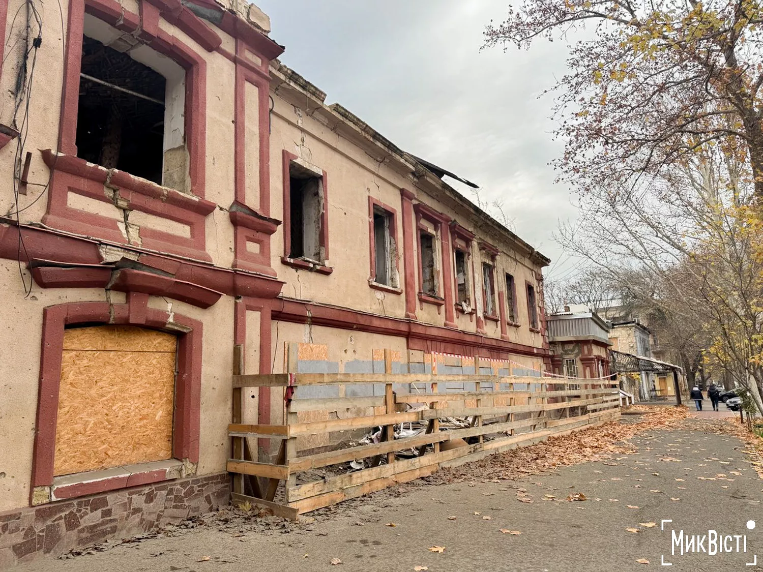 Будинок Менкіні у центрі Миколаєва, грудень 2025 року, фото «МикВісті»