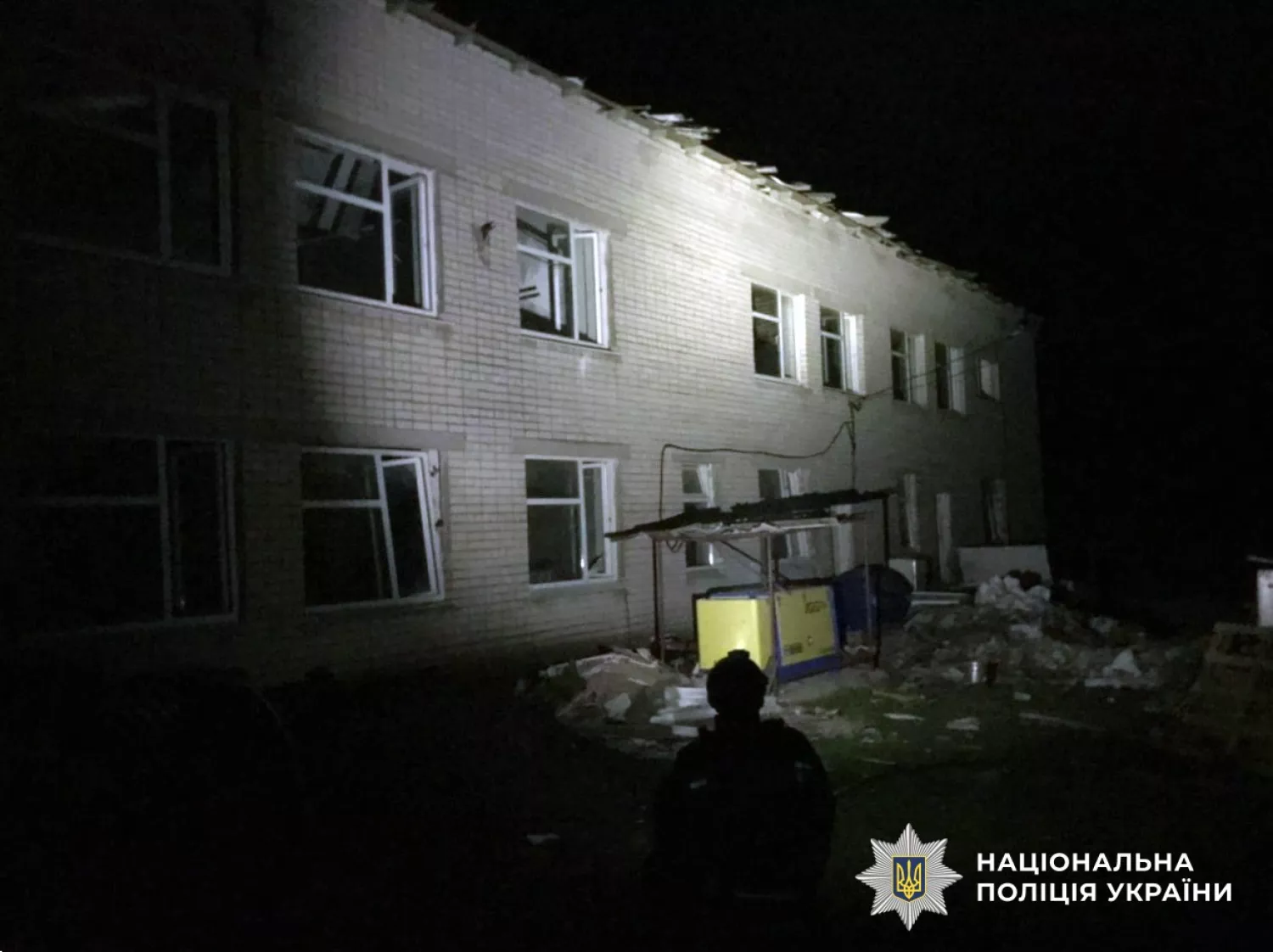 Наслідки російського обстрілу Херсонщини. Фото: Нацполіція