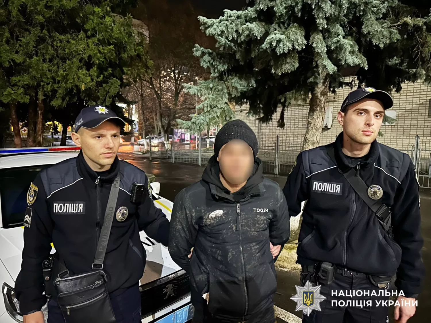 На Первомайщині поліція затримала підозрюваного у нападі на пенсіонерку. Фото: Первомайський райвідділ поліції
