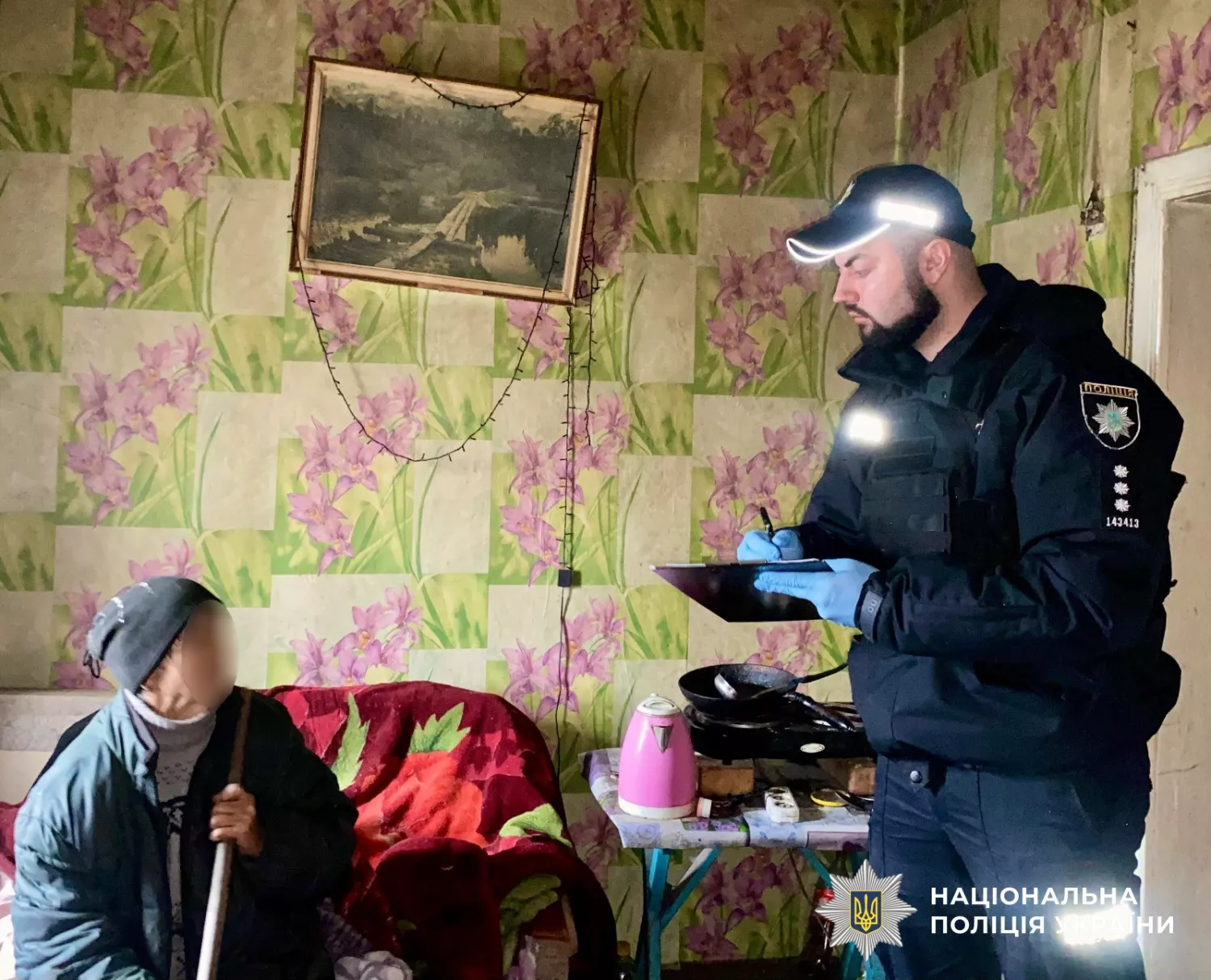 На Первомайщині поліція затримала підозрюваного у нападі на пенсіонерку. Фото: Первомайський райвідділ поліції