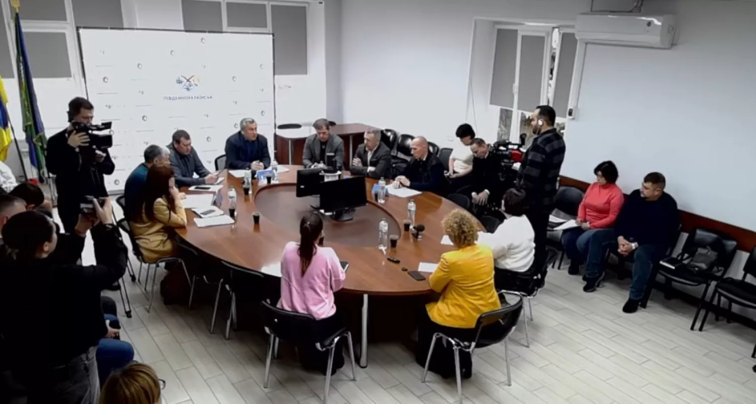 Прессконференція міського голови Валерія Онуфрієнка. Скриншот з відео