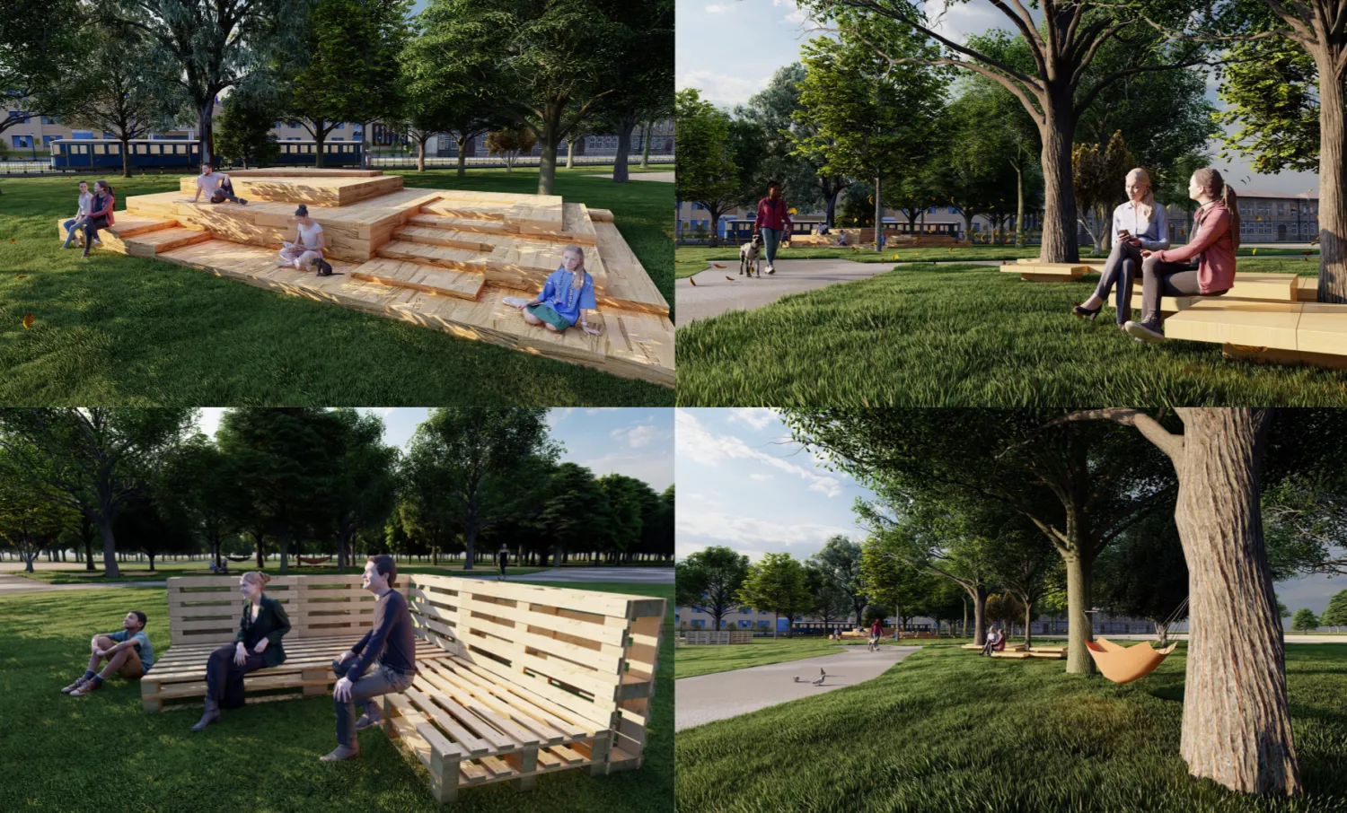 Концепція оновлення парку «Народний сад» . Фото надане організаторами проєкту