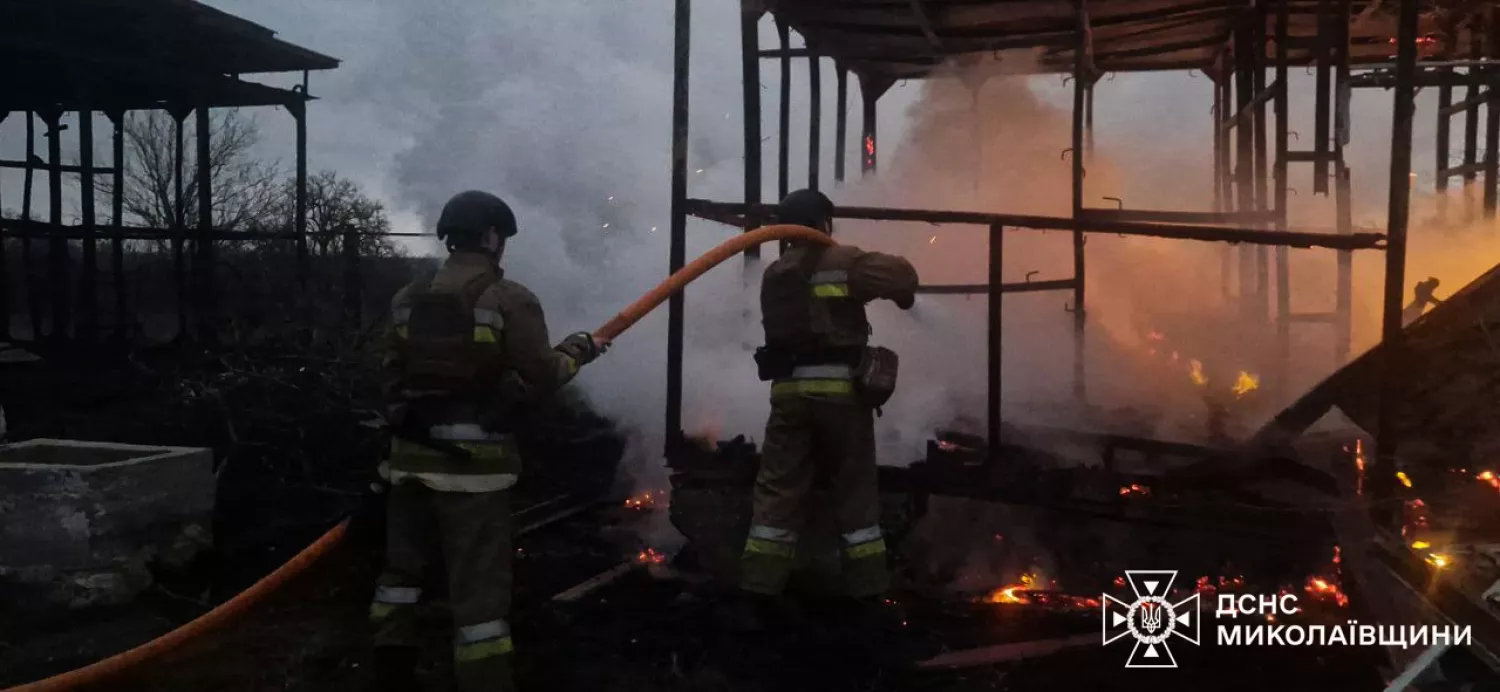 Пожежа на Миколаївщині. Фото: ДСНС