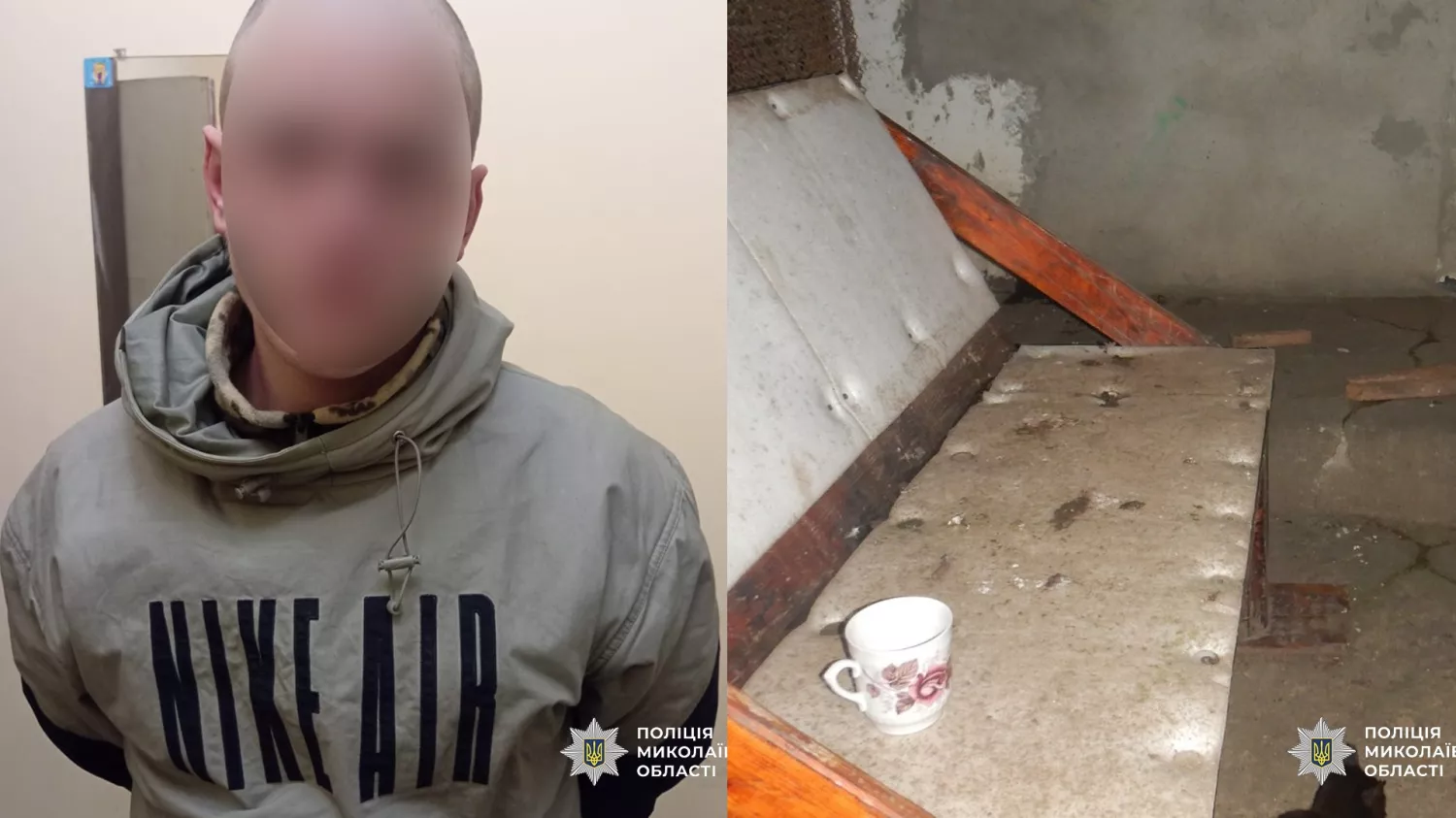 На Миколаївщині затримали чоловіка, підозрюваного у зґвалтуванні та пограбуванні односельчанки. Фото: поліція Миколаївщини