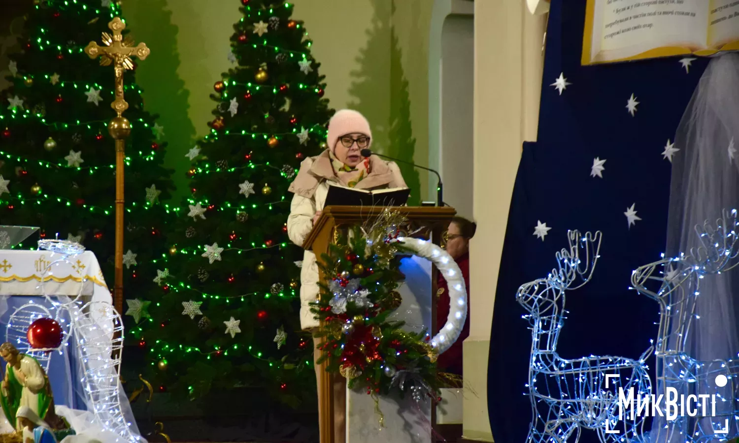 Урочиста меса до Святвечора в костелі Святого Йосифа 24 грудня. Фото: МикВісті