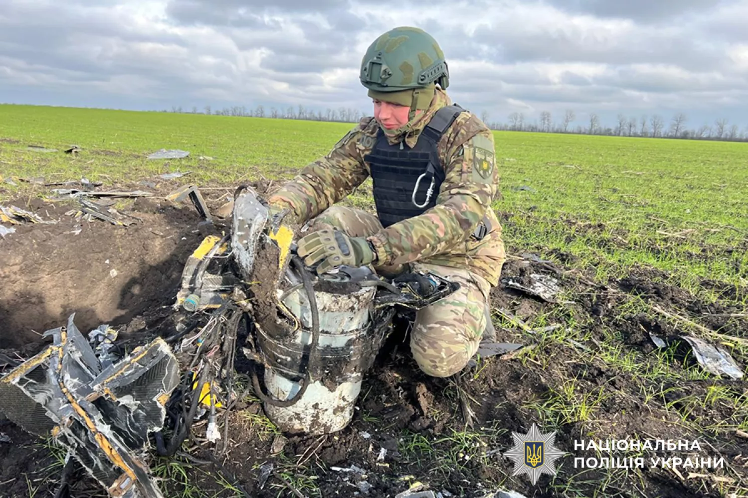 На Миколаївщині знайшли час. Фото: Націполіція