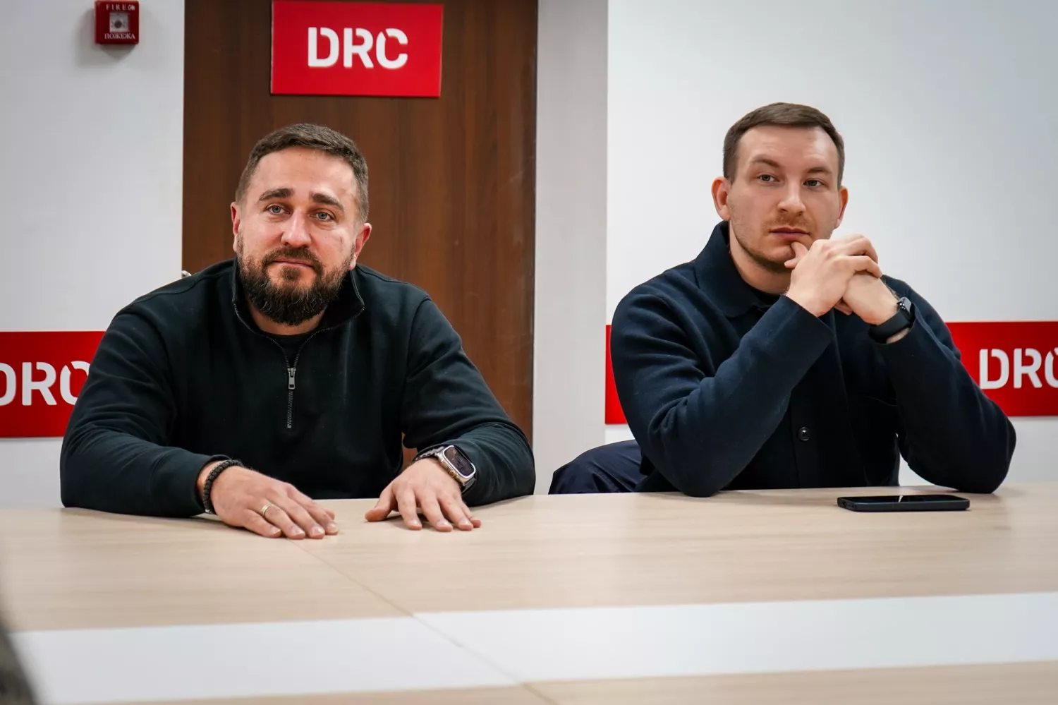 Віце-мер Сергій Коренєв, який курує роботу Агенції та керівник установи Ігор Філіппов. Фото: агенція розвитку Миколаєва