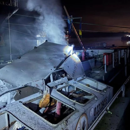 Наслідки обстрілів портів в Одеській області. Фото: Олексій Кулеба