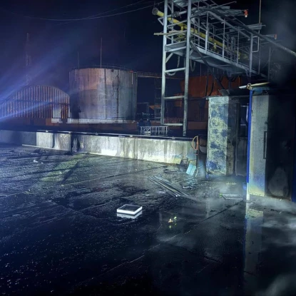 Наслідки обстрілів портів в Одеській області. Фото: Олексій Кулеба