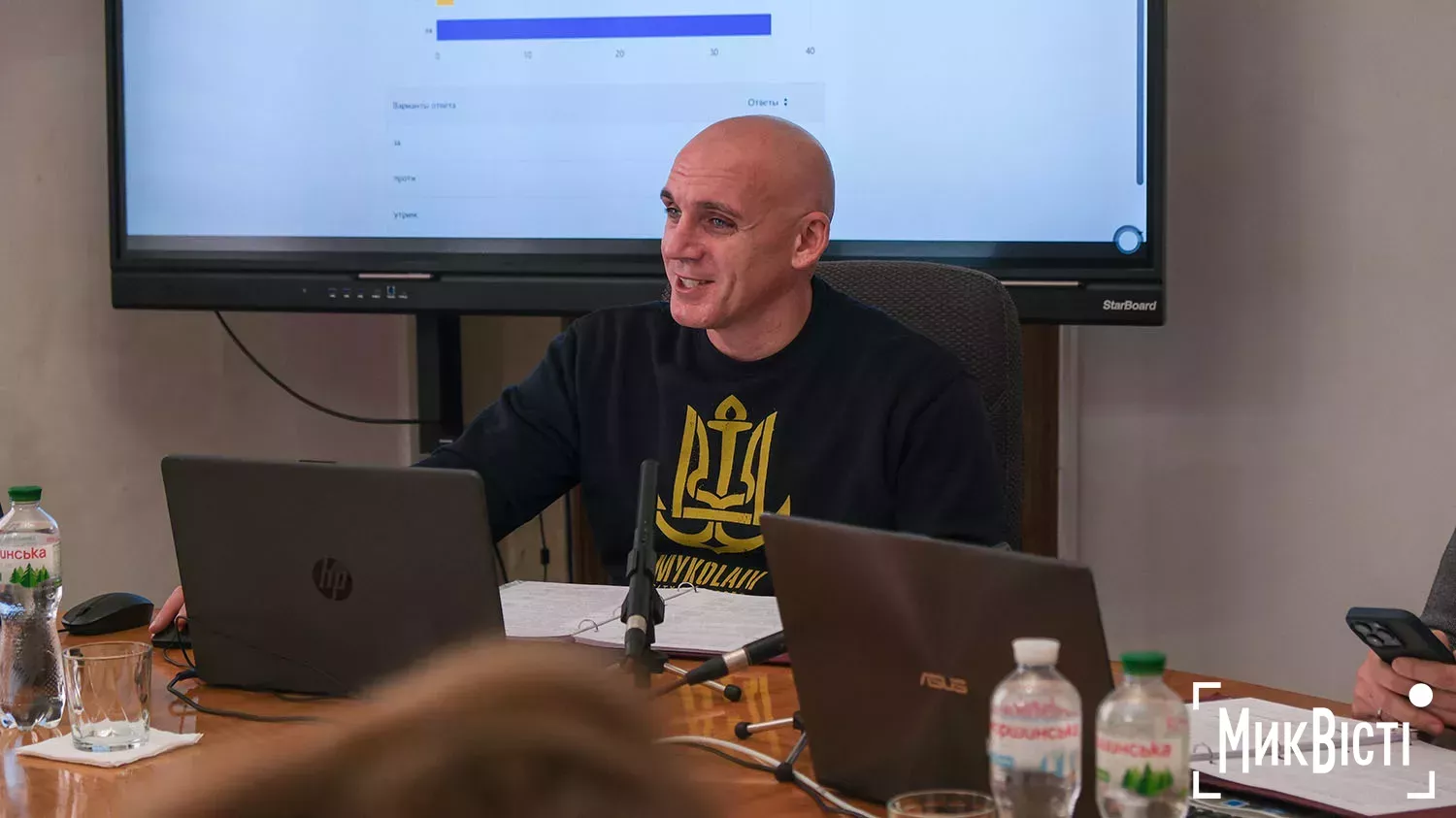 Олександр Сєнкевич на сесіх Миколаїської міської ради 31 жовтня, архівне фото NikVesti