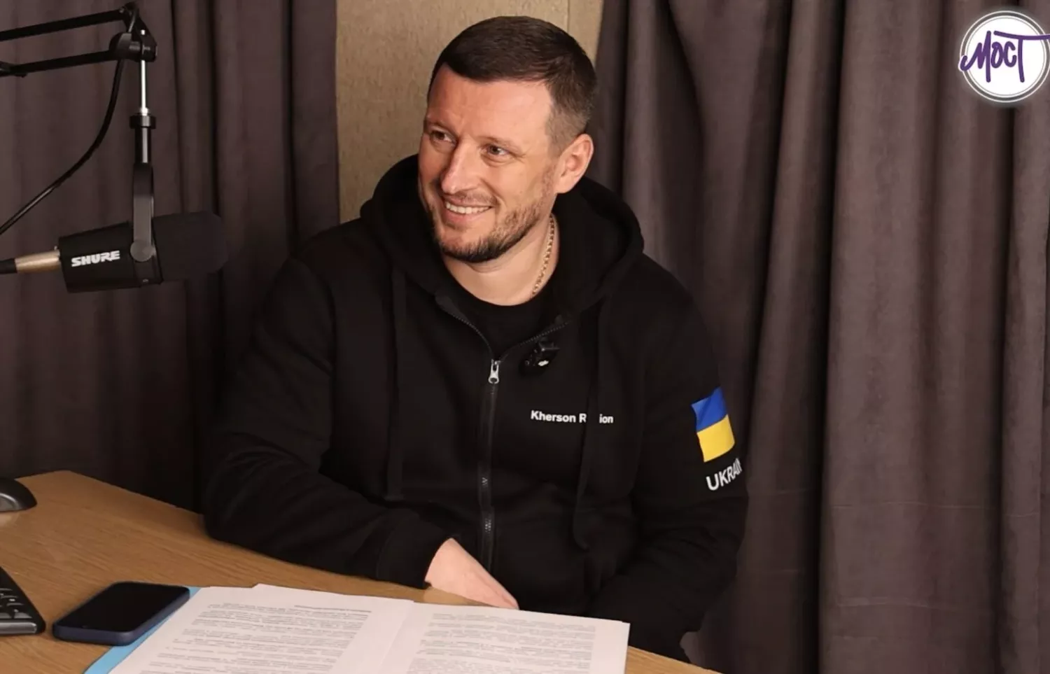 Начальник Херсонської обласної військової адміністрації Олександр Прокудін. Фото: МОСТ