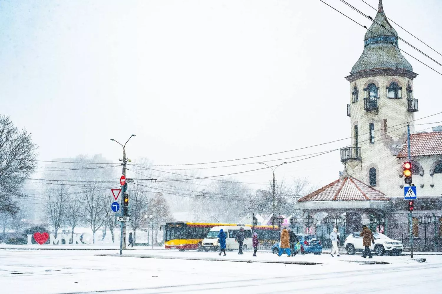 Засніжений Миколаїв. Фото: Світлана Коваль
