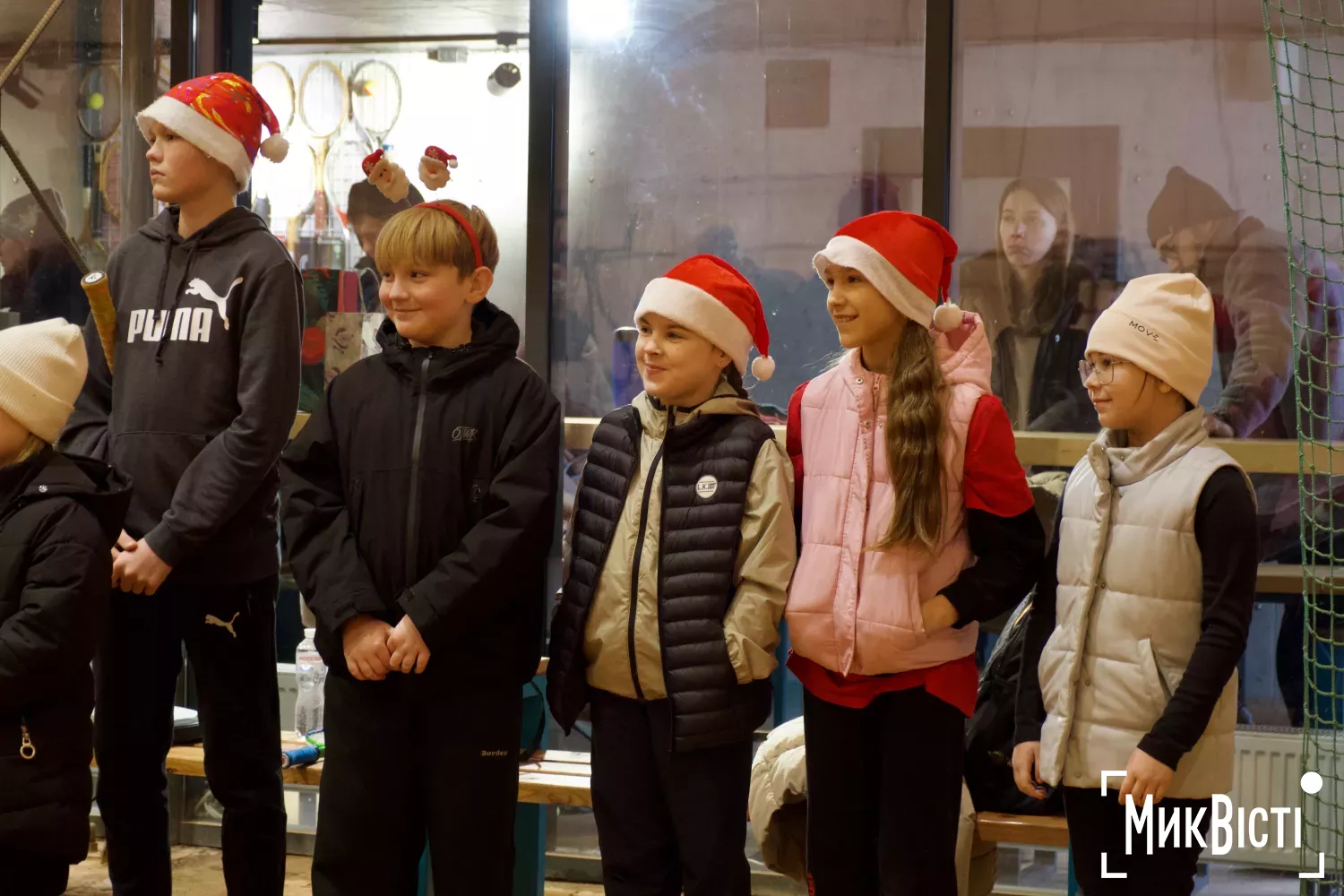 Тренування для миколаївських тенісистів з нагоди Нового року. Фото: МикВісті