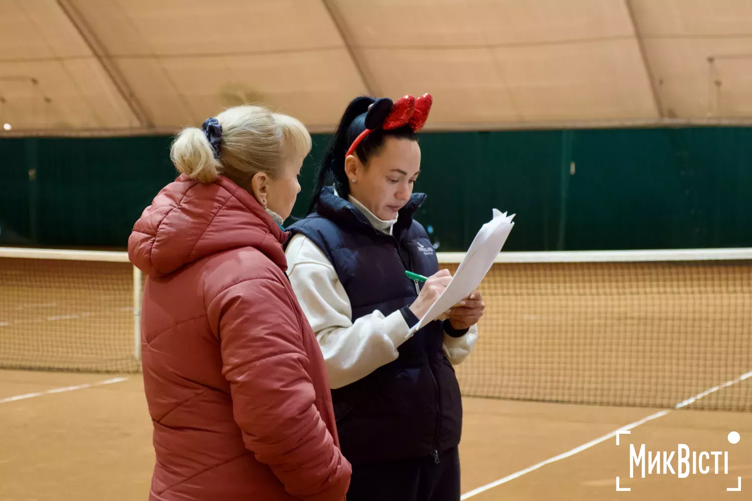 Тренування для миколаївських тенісистів з нагоди Нового року. Фото: МикВісті