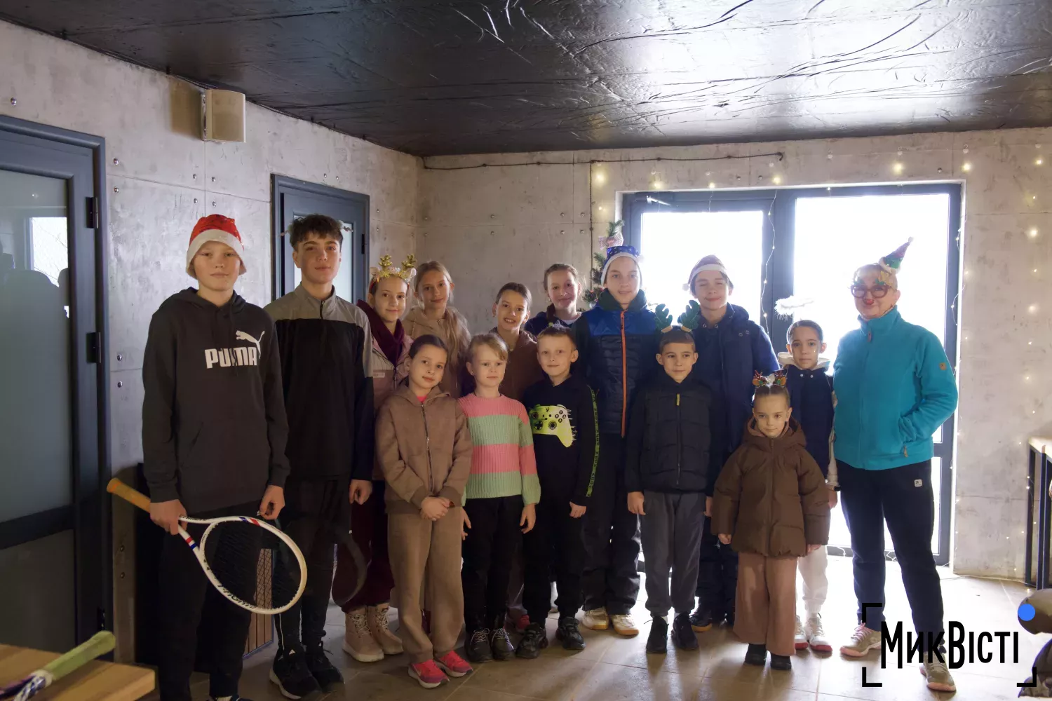 Тренування для миколаївських тенісистів з нагоди Нового року. Фото: МикВісті