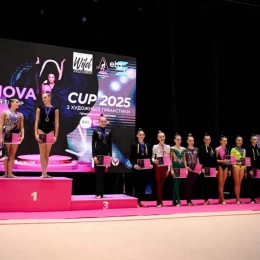 Миколаївські гімнастки на всеукраїнському турнірі «Rizatdinova Cup 2025». Фото: Миколаївська міськрада