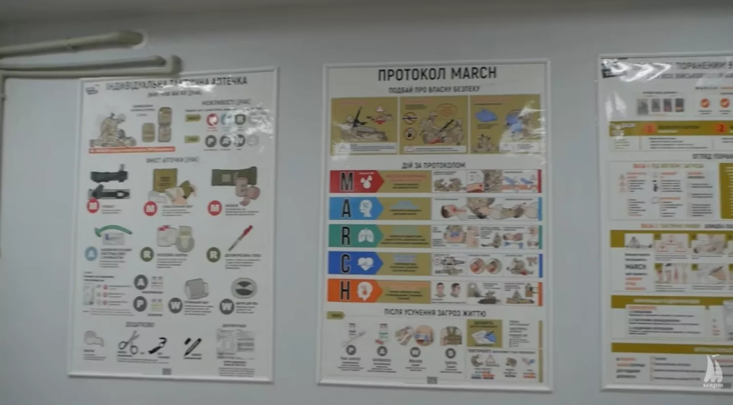 Навчальний клас з предмету «Захист України». Скриншот з відео ТРК «Март»