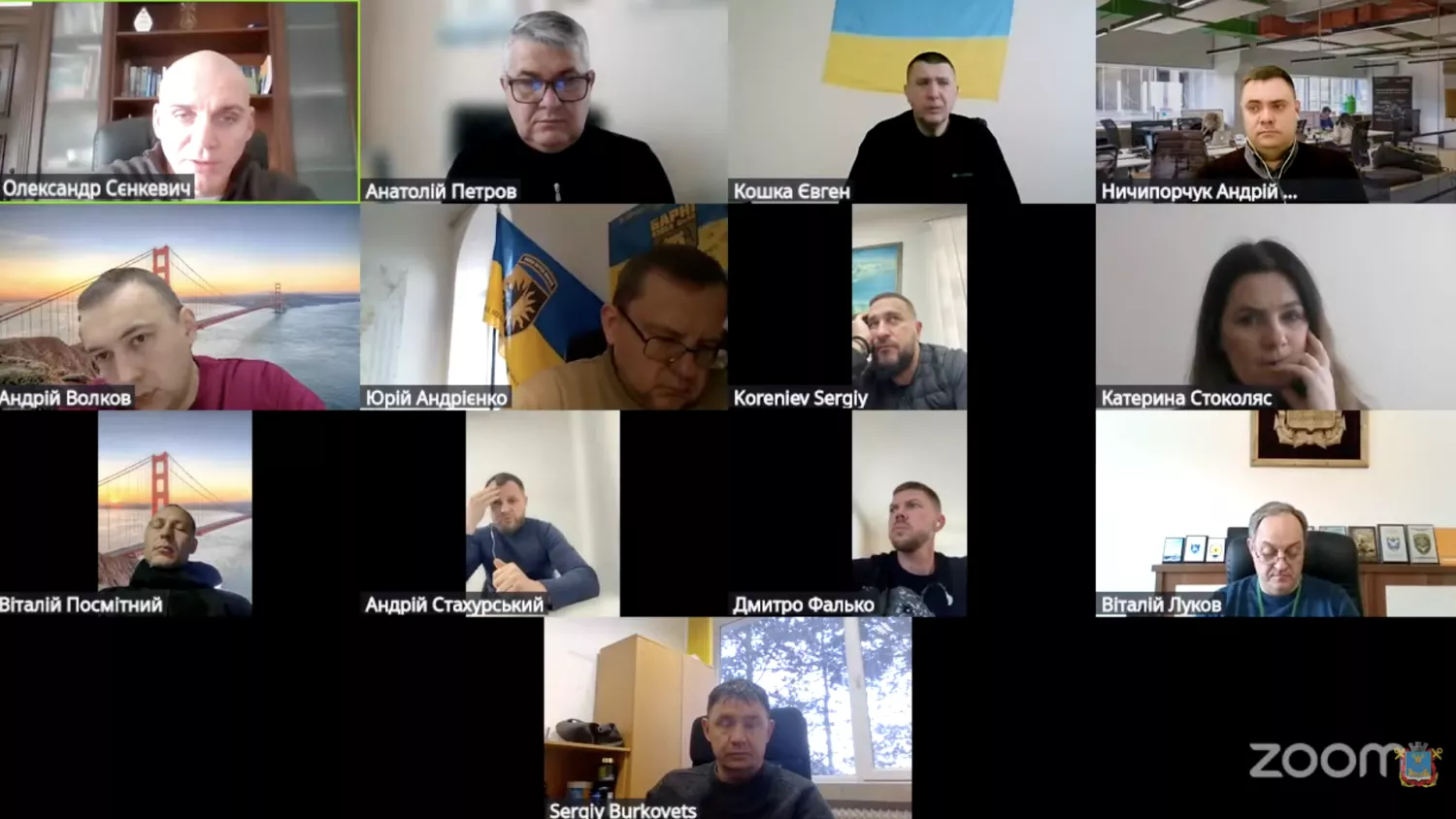 Засідання виконкому, скриншот з трансляції