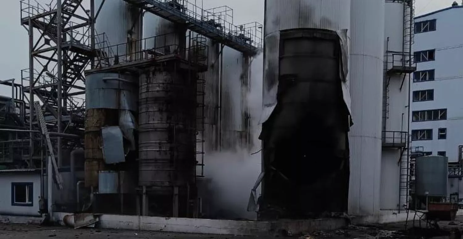 Обстріл порту в Одеській області 30 грудня. Фото: Олексій Кулеба